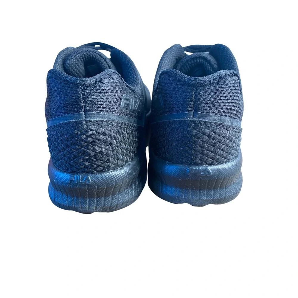Fila Fantom 5‎ Kids Running Shoes Triple Black Sneakers 3RM01454-001 Size 5Y